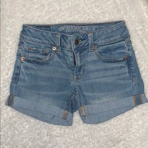 American eagle midi shorts